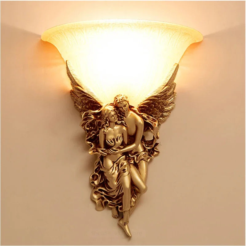 Modern retro creative resin wall light