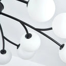 Nordic glass LED chandelier for kitchen decor