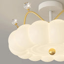 Modern crown-shaped ceiling light with remote control