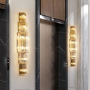 Crystal wall light for hotel and garden decor