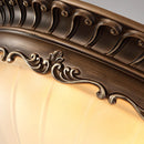 Retro industrial resin ceiling light for indoor lighting