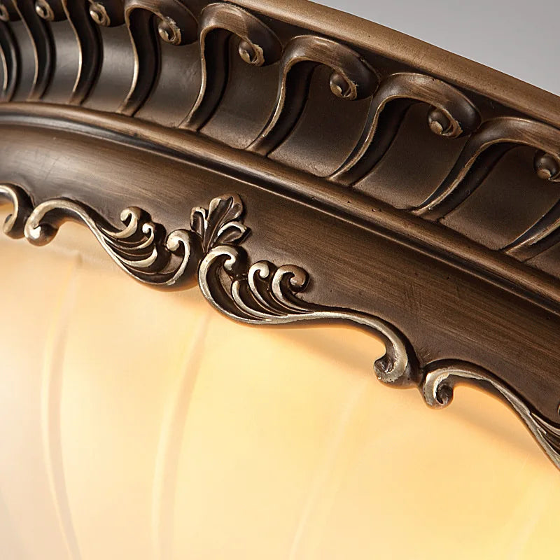 Retro industrial resin ceiling light for indoor lighting - vue 4 sur 8
