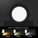Ultra-slim aluminium recessed LED ceiling light for indoor use