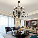 Classic American country style retro wrought iron chandelier