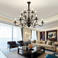 Classic American country style retro wrought iron chandelier