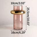 Nordic golden glass vase for hydroponic flowers home decor