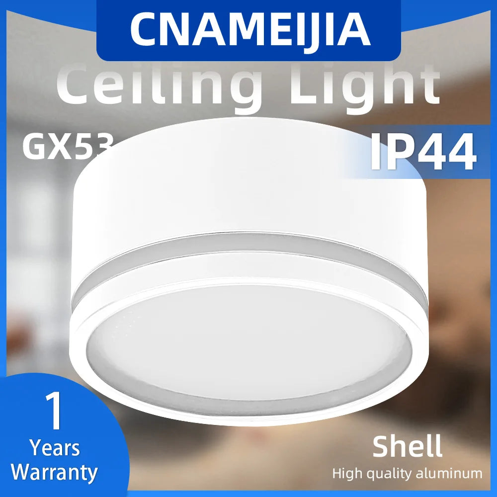 Aluminium LED ceiling light for modern interior lighting