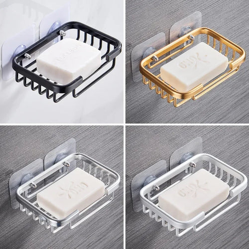 wall-mounted soap and sponge storage holder - vue 2 sur 9