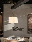 Gold and black pendant light for modern Japanese restaurant