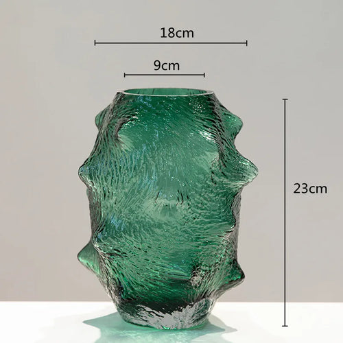 sea ​​cucumber glass vase for decorative terrarium - vue 10 sur 10