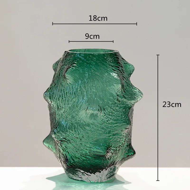 sea ​​cucumber glass vase for decorative terrarium - vue 9 sur 10