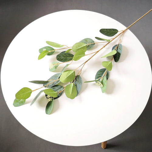 Artificial silk eucalyptus leaf branches for floral decoration - vue 11 sur 17