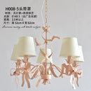 Pink ribbon chandelier for elegant children's bedroom