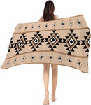 Soft absorbent lightweight Aztec pattern beach towel