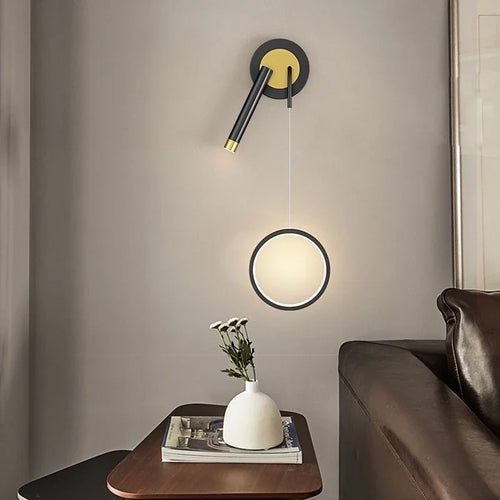 Modern decorative double head LED wall lights for the home - vue 5 sur 14