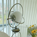 Elegant Italian design glass rotary desk lamp