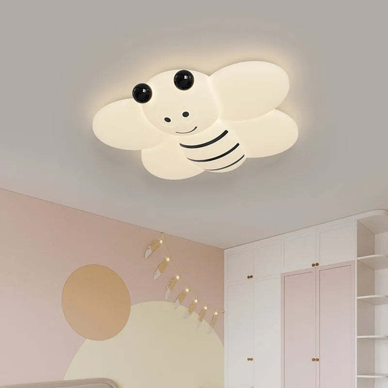Nordic children's bee chandelier cartoon decor - vue 3 sur 9