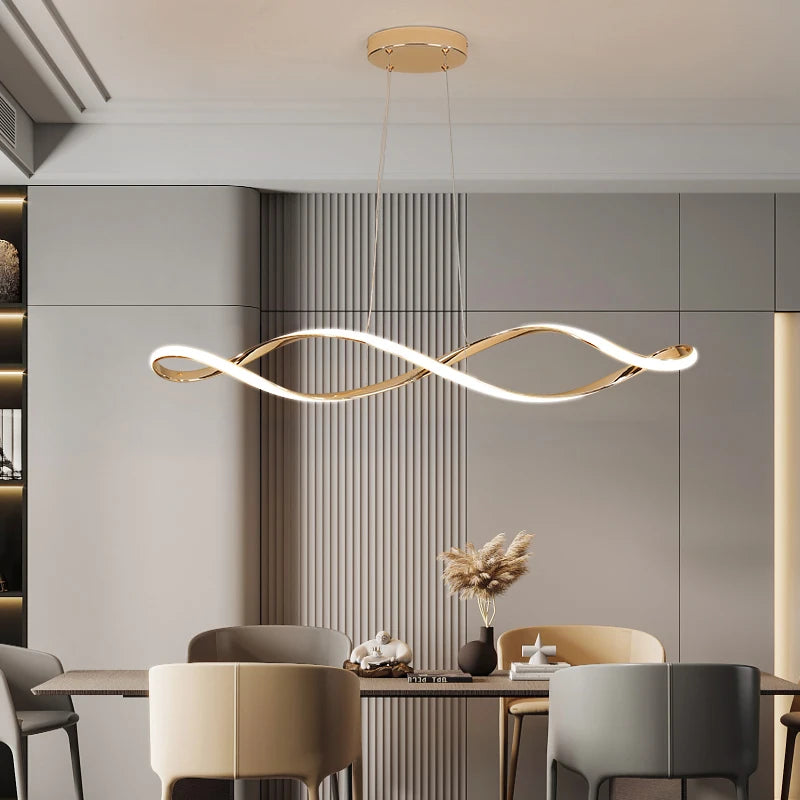 Modern smart chandelier with Alexa for interior design