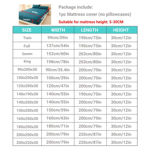 1pc 3D Air Fabric Thick Mattress Cover, 100% Waterproof Mattress Protector, Soft and Breathable Fitted Bed Sheet (No Pillowcase) - vue 4 sur 9
