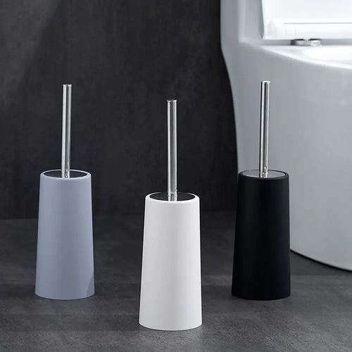 Toilet brush and free standing holder set for bathroom - vue 5 sur 9