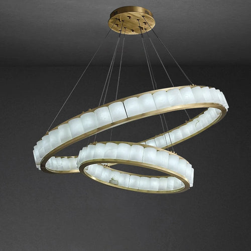 Spanish natural marble luxury chandelier for hotel - vue 2 sur 15