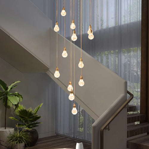 Modern crystal chandelier for elegant interior decoration - vue 4 sur 14
