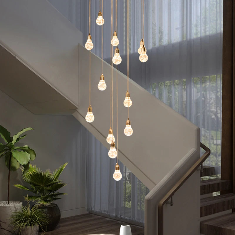 Modern crystal chandelier for elegant interior decoration - vue 3 sur 14