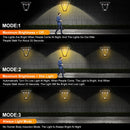 Outdoor solar lantern 100 LED motion sensor 360-degree lighting
