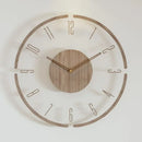luxury wooden wall watch modern design silent quartz creative