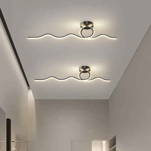 Modern LED ceiling light for stylish interior decor - vue 6 sur 14
