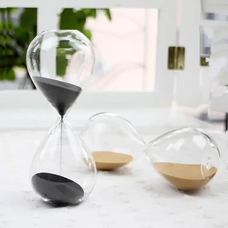 45 minute magnetic hourglass timer crafts hand blown clock