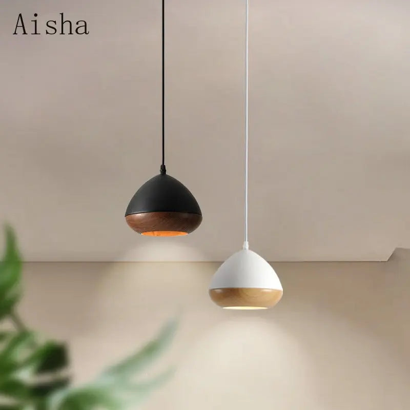 Nordic Japanese wabi-sabi style decorative iron chandelier
