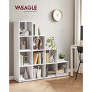 VASAGLE 10-Cube Bookcase, Bookshelf with Open Compartments, Storage Organizer for Decorations, Photos, Plants