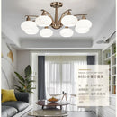 Modern nickel metal chandelier with LED lighting