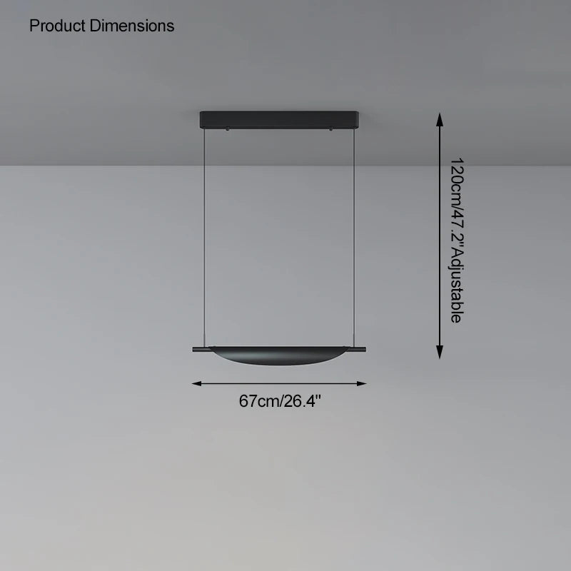 Modern dimmable chandelier for elegant pendant lighting
