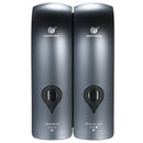 double head manual soap dispenser no drilling for bathroom