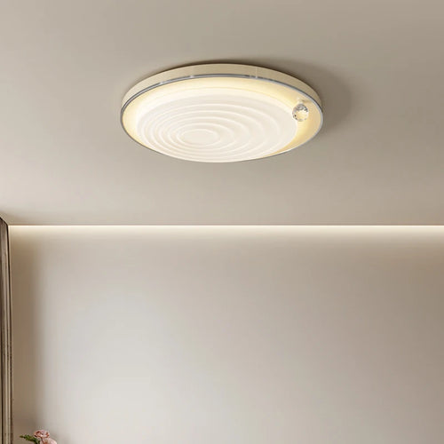 Elegant retro medieval-style wooden LED ceiling light - vue 6 sur 12