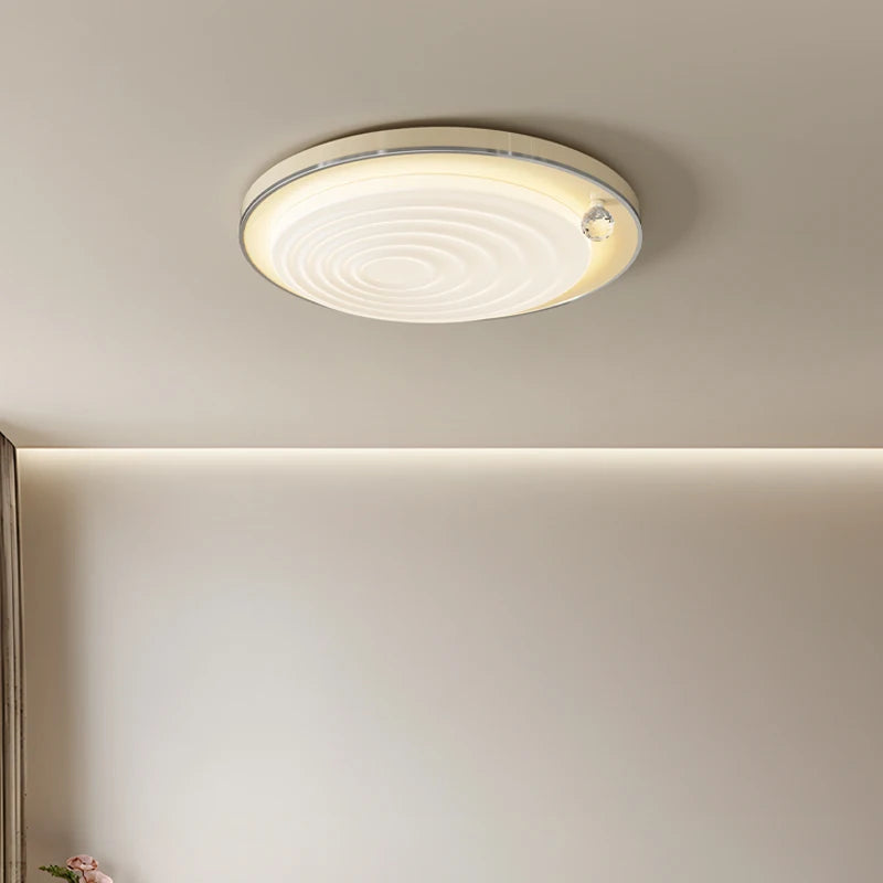 Elegant retro medieval-style wooden LED ceiling light - vue 6 sur 12
