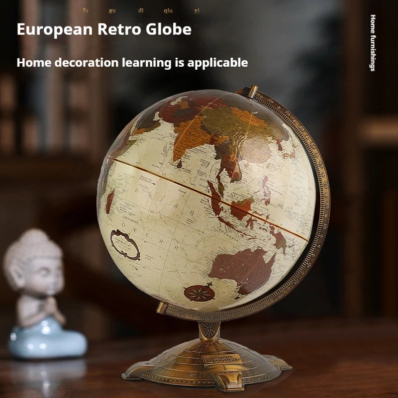 educational retro globe for decoration and geography