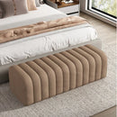 modern design shoe bench with soft and comfortable footrest