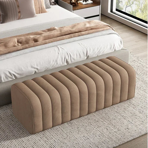 modern design shoe bench with soft and comfortable footrest - vue 5 sur 26