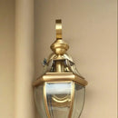 Vintage antique copper outdoor waterproof wall light