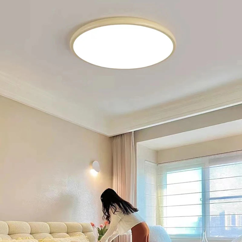 Modern three-level dimmable chrome metal ceiling light