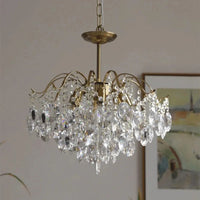 Luxury crystal chandelier for elegant retro decor