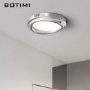 Modern art deco chrome ceiling light