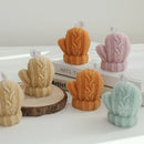 cute handmade glove shaped scented candle party decoration