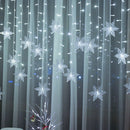 LED snowflake string lights for party and Christmas decorations