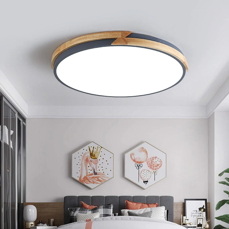 Ultra-slim nordic recessed decorative LED ceiling light