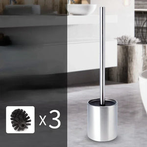 Stainless steel brush set with creative long handle