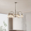 Bauhaus style glass chandelier for modern interiors